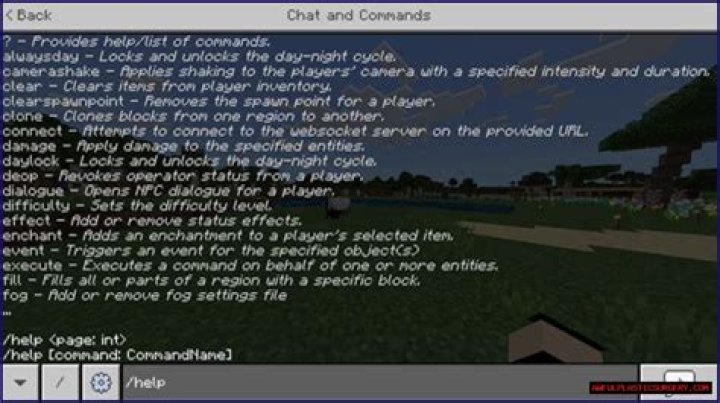 All Minecraft cheats and console commands