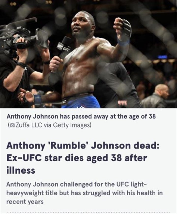 Anthony ‘Rumble’ Johnson Net Worth At Death