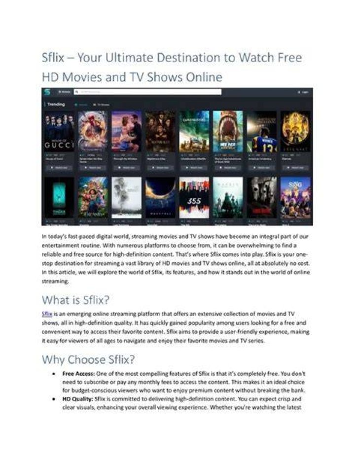Discover The World Of Sflix Online: Your Ultimate Streaming Destination