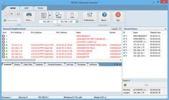 Download MiTeC Network Scanner for Windows - Free