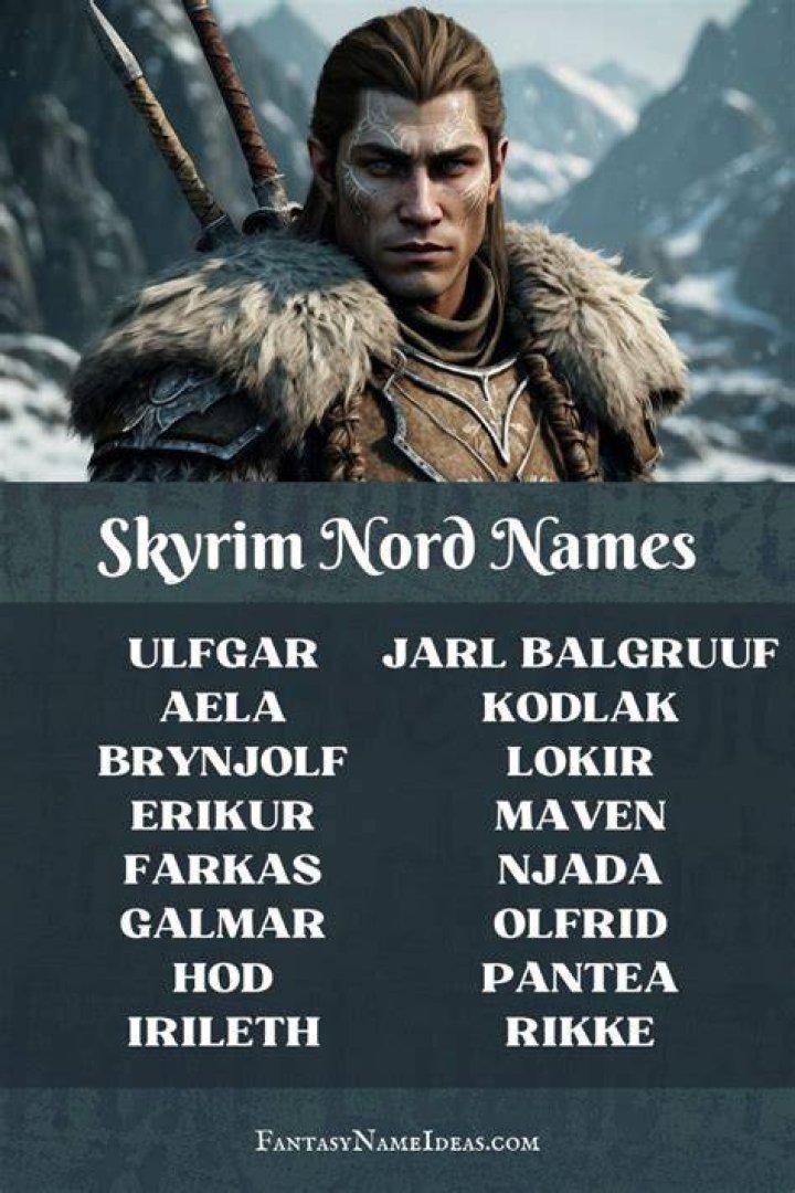 Enchanting Skyrim Names For Female Characters