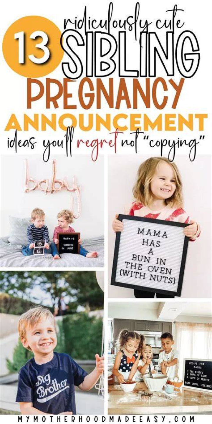 Exciting Ways To Share Your Sibling Baby Announcement