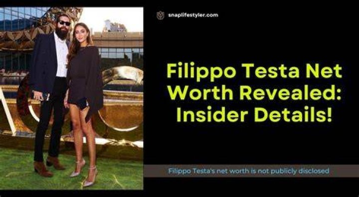 Exploring Filippo Testa's Net Worth: A Comprehensive Overview