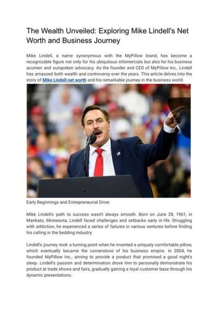 Exploring The Wealth Of Mike Lindell: A Deep Dive Into His Net Worth