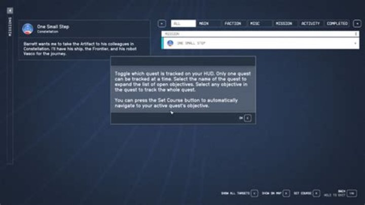 How to set a course in Starfield