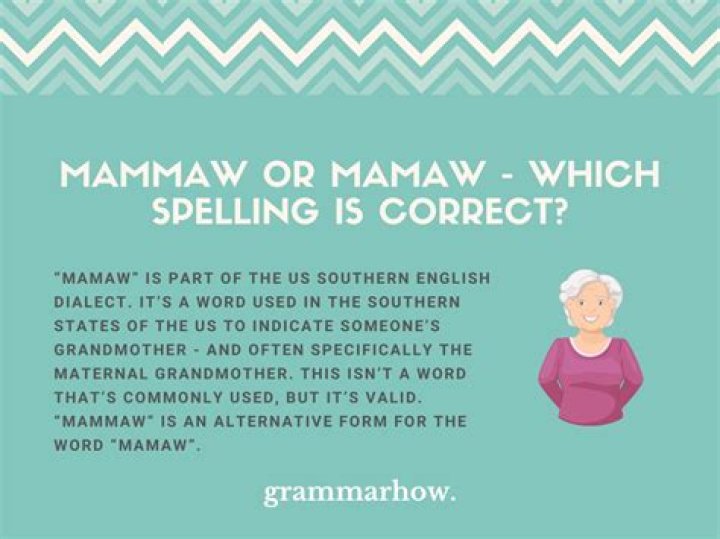 How to spell mamaw