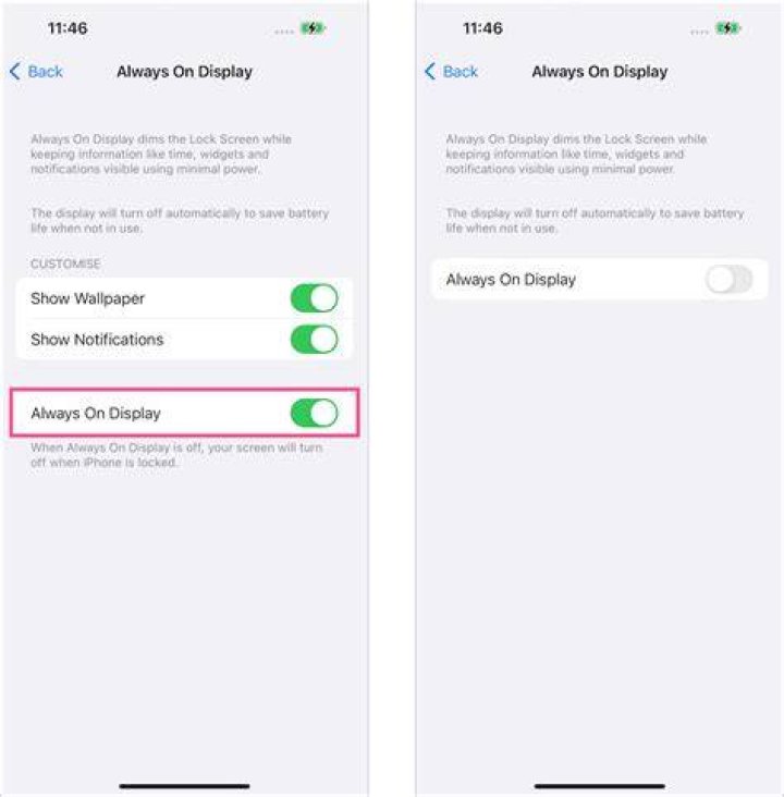 How to turn off the always-on display on iPhone 15 Pro and 14 Pro