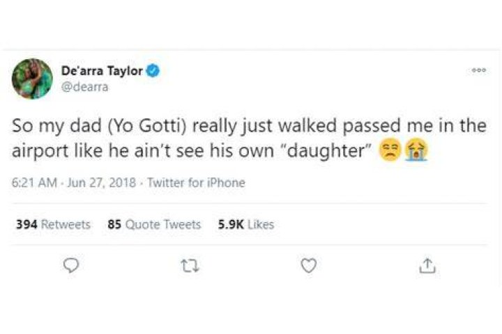 Is Yo Gotti Really De’arra Taylor’s Dad? Had Tweeted Gotti Being Her Biological Father