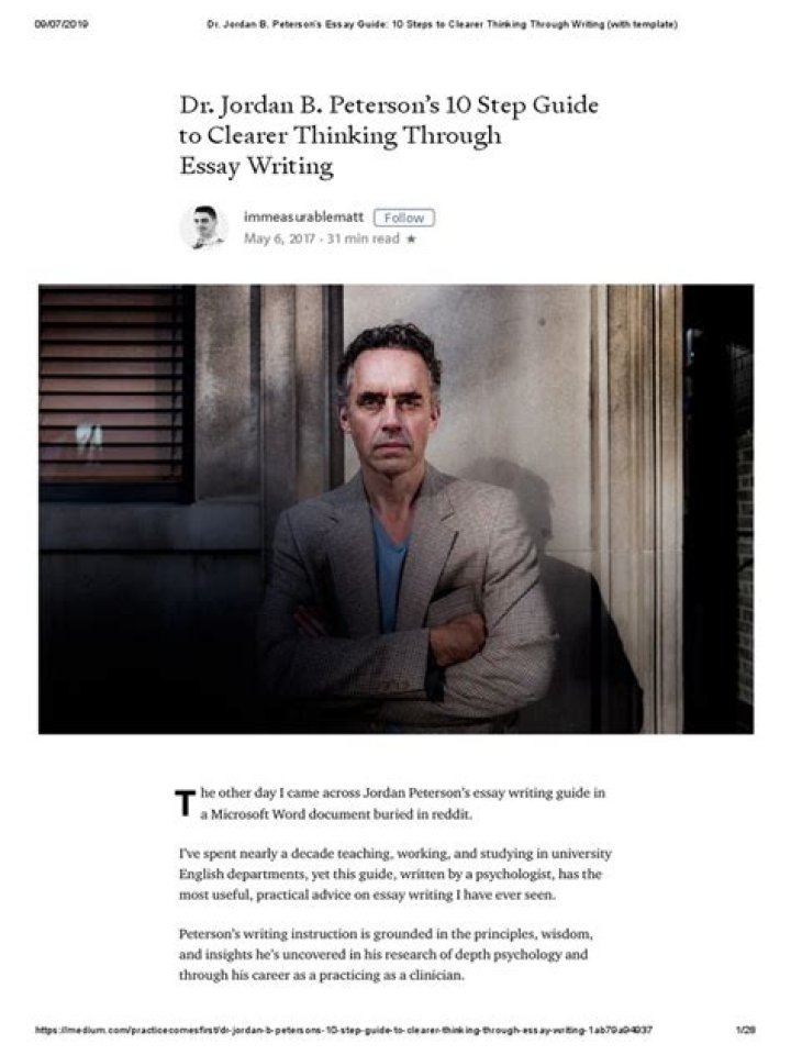 Mastering The Art Of Writing: A Jordan Peterson Writing Guide
