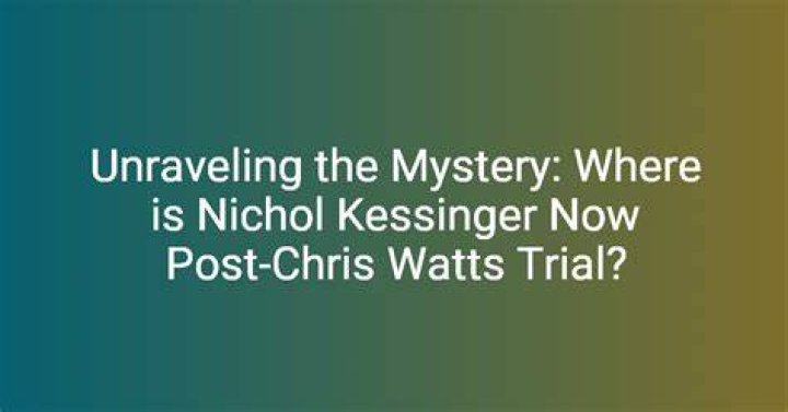 Nichol Kessinger In Colorado: Unraveling The Mystery