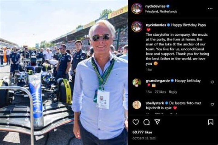 Nyck de Vries’ Father Hendrik Jan de Vries Is His Manager And His Biggest Supporter