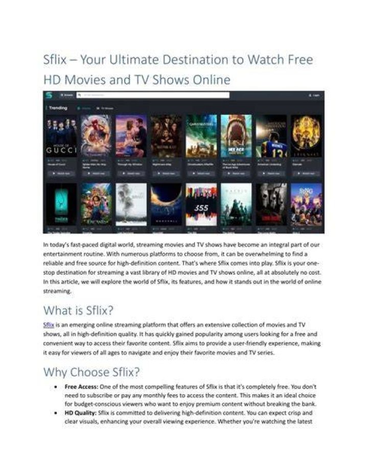 Sflix.2: Your Ultimate Streaming Destination