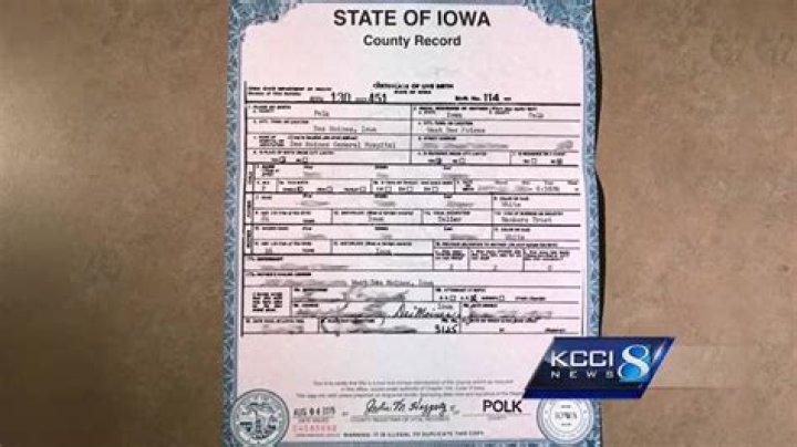 Understanding The State Of Iowa Birth Certificate: A Comprehensive Guide