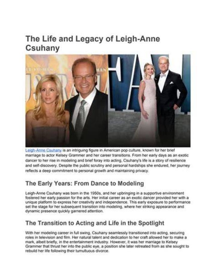 Unveiling The Life And Legacy Of Leigh Shane