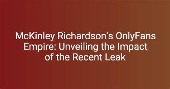 Unveiling The Mystery Behind McKinley Of Leak