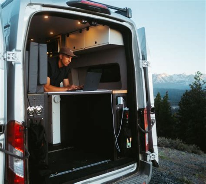 #VanLife: How a Sprinter van was turned into a mobile office