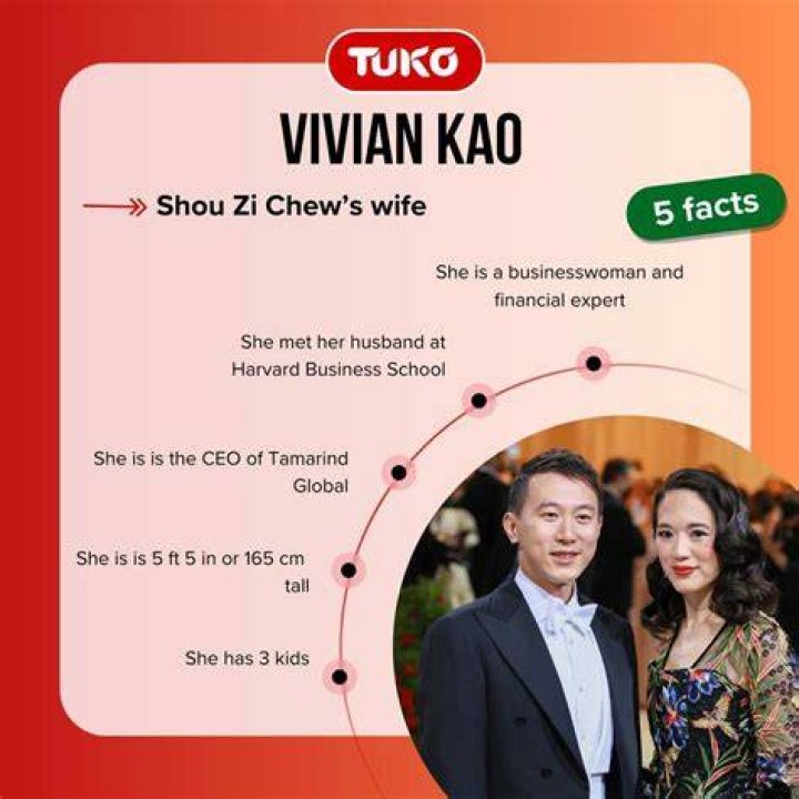 Who is Shou Zi Chew Wife Vivian Kao? Everything On Her Family