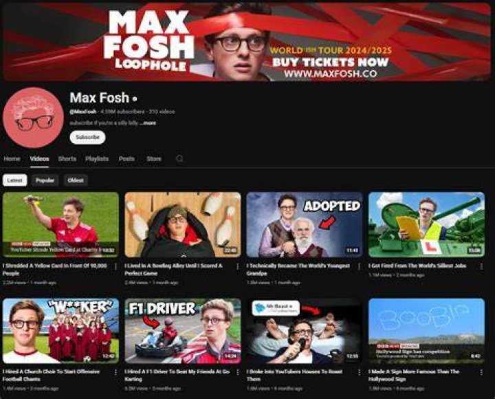YouTuber Max Fosh Sister Tally Fosh Is Older Than Him By Three Years 